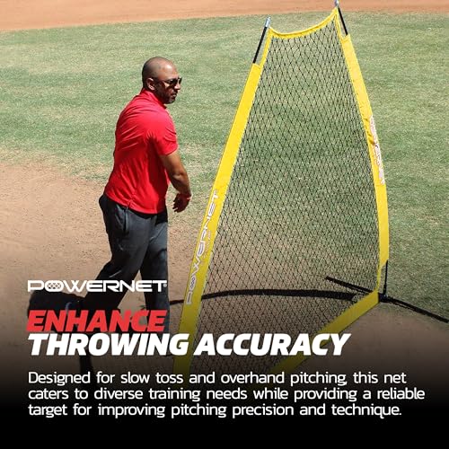 Portable 7-FT Softball & Baseball Pitching Net Q899952