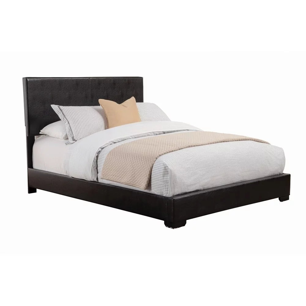 Leatherette California King Size Panel Bed Z550