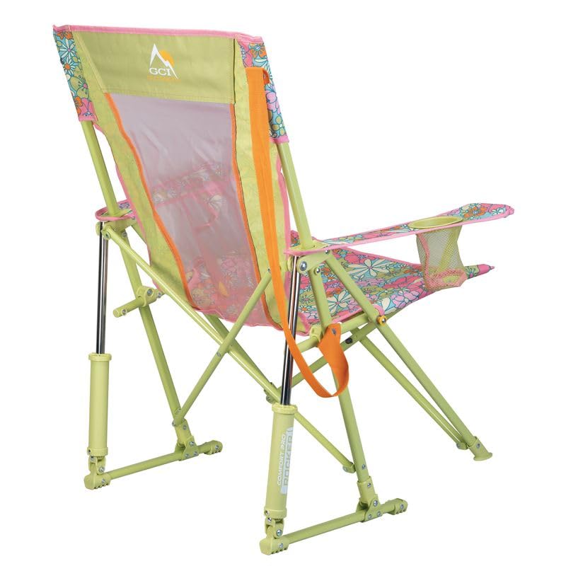 Portable Folding Rocking Camping Chair with Drink Holder S85081