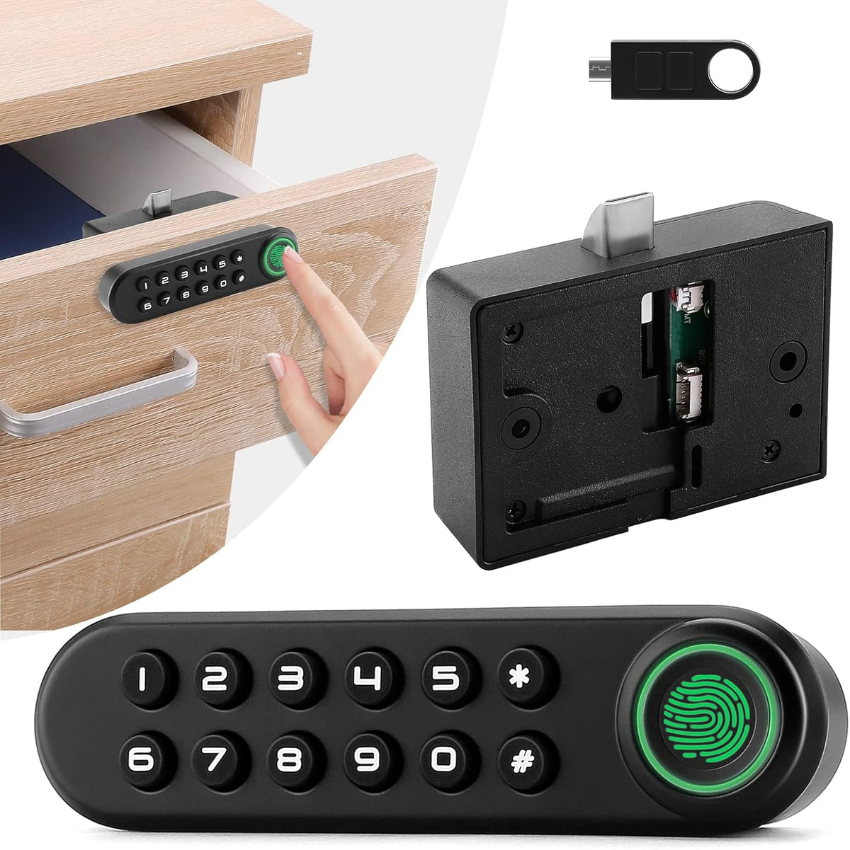 Fingerprint Cabinet Lock V369