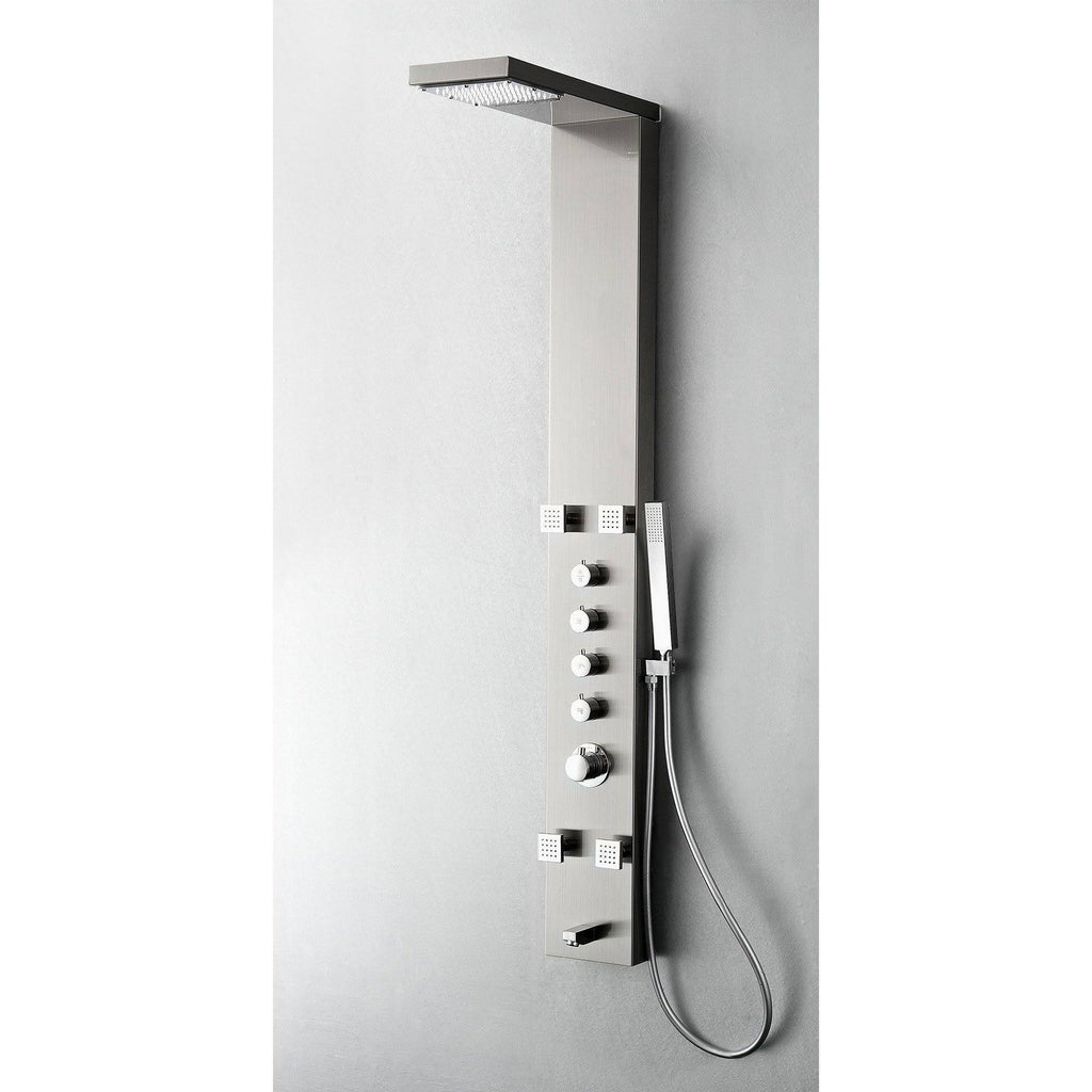 Stainless Steel Thermostatic Shower Massage Panel D9434
