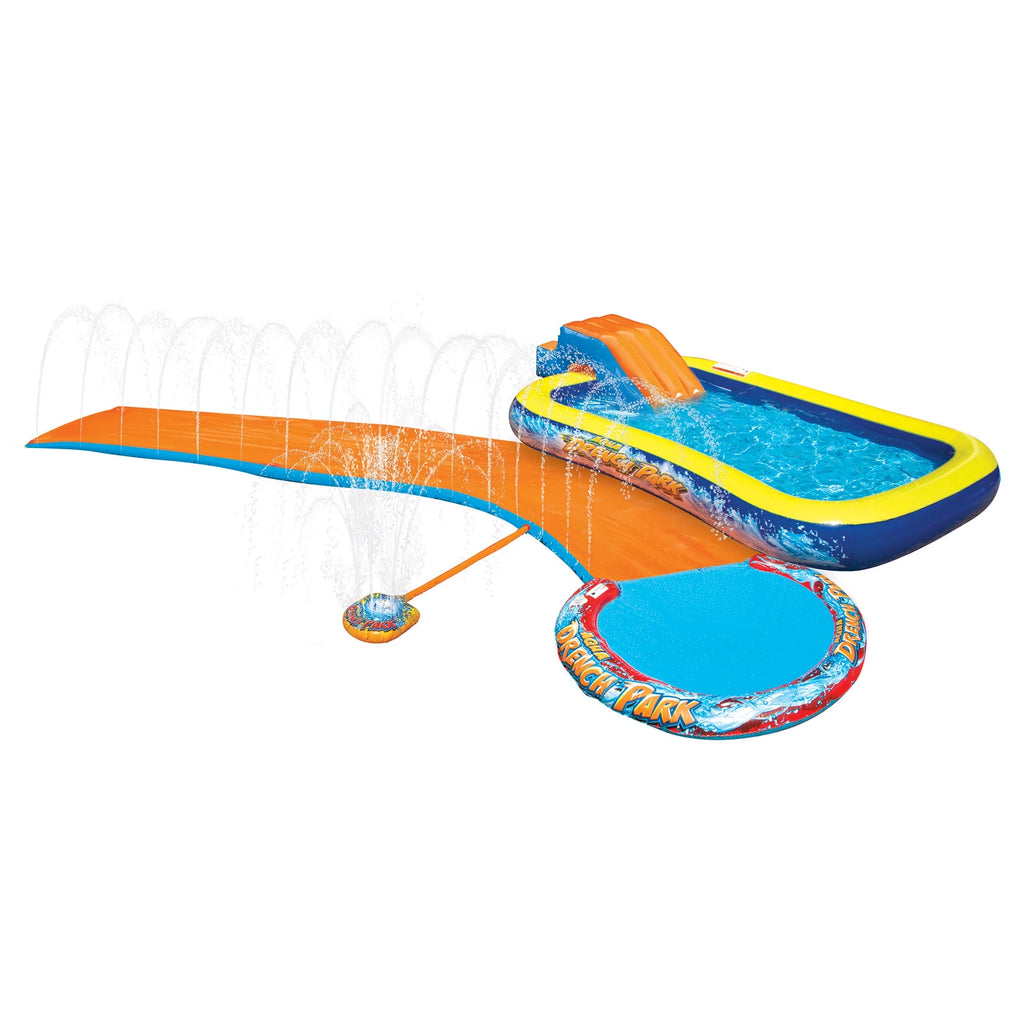 3-in-1 Splash Park with Pool, Sprinkler & Waterslide M441