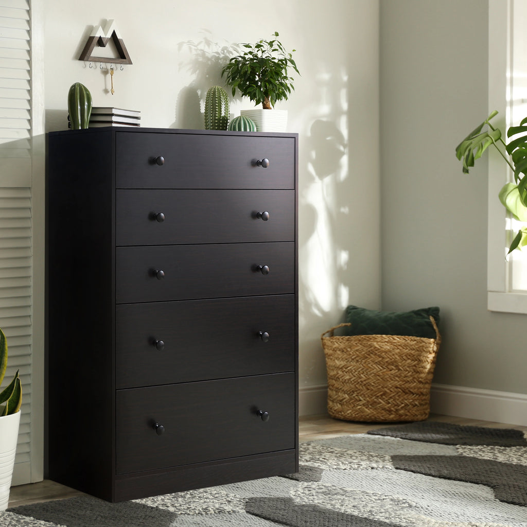 White 5 Drawer Dresser D503220