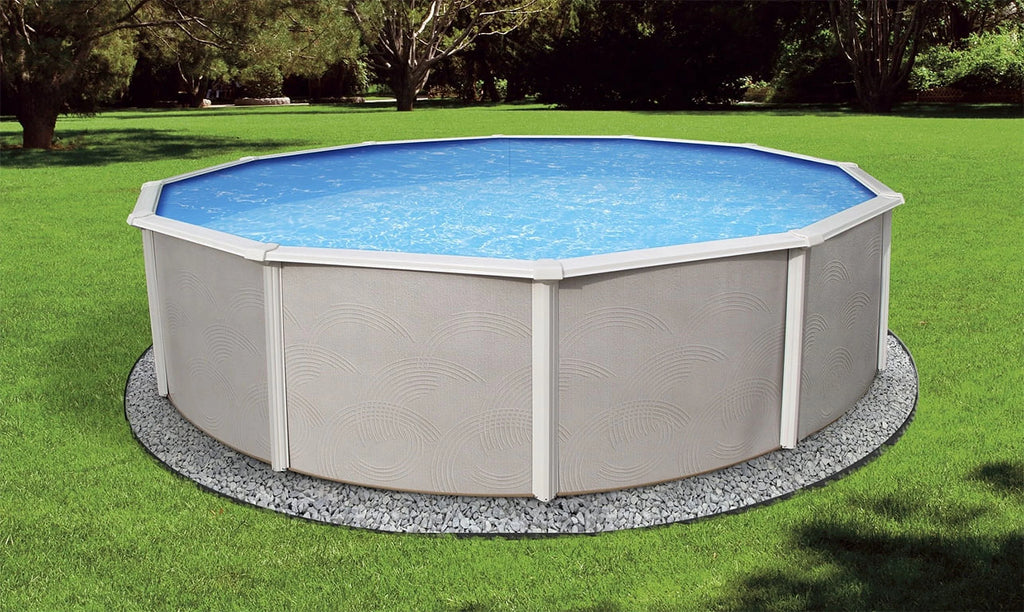 24-ft Round 52-in Deep Metal Wall Swimming Pool O8047
