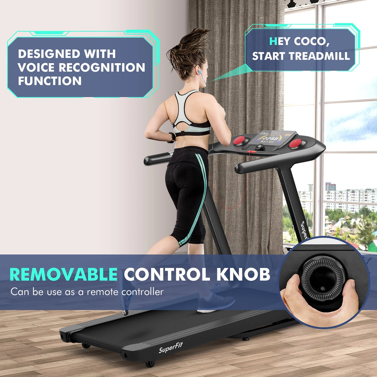 4.75HP Folding Treadmill S77919