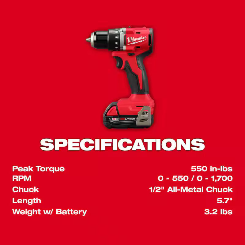18V Brushless Cordless Compact Drill/Impact Combo Kit with 7-1/4 in. Circular Saw Q10370