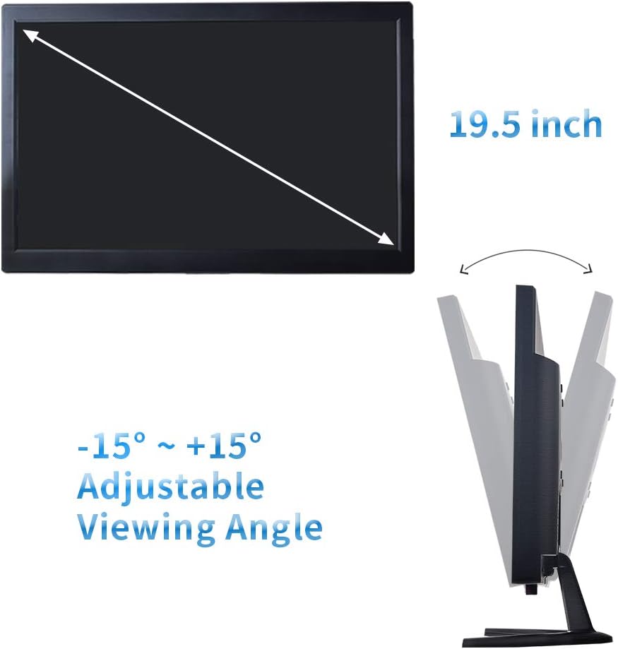 19.5 16:9 1600x900 TFT LCD CCTV Monitor with BNC VGA HDMI G543
