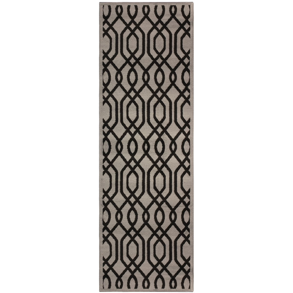 Beige Oriental Floral Runner Rug C1025