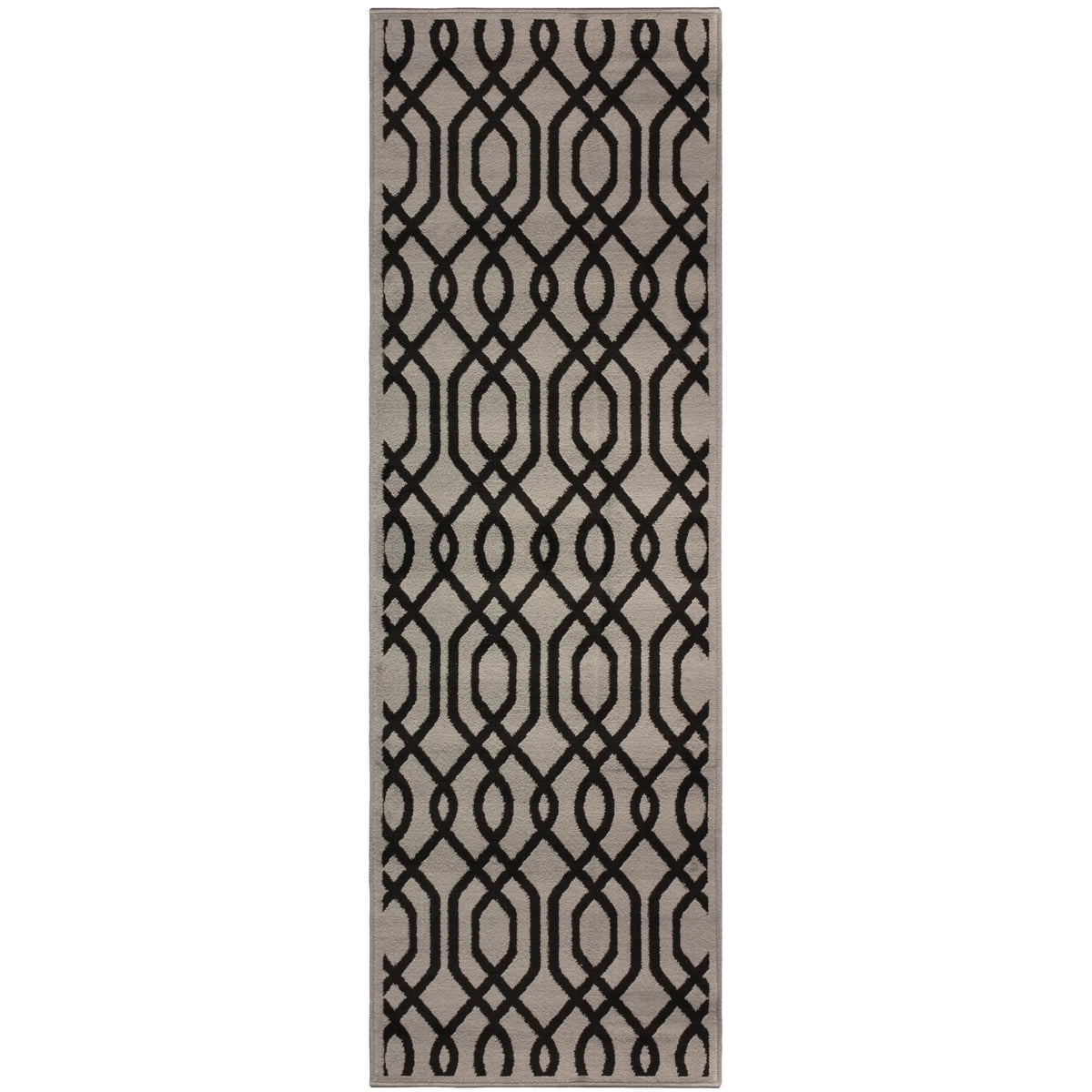 Beige Oriental Floral Runner Rug C1025