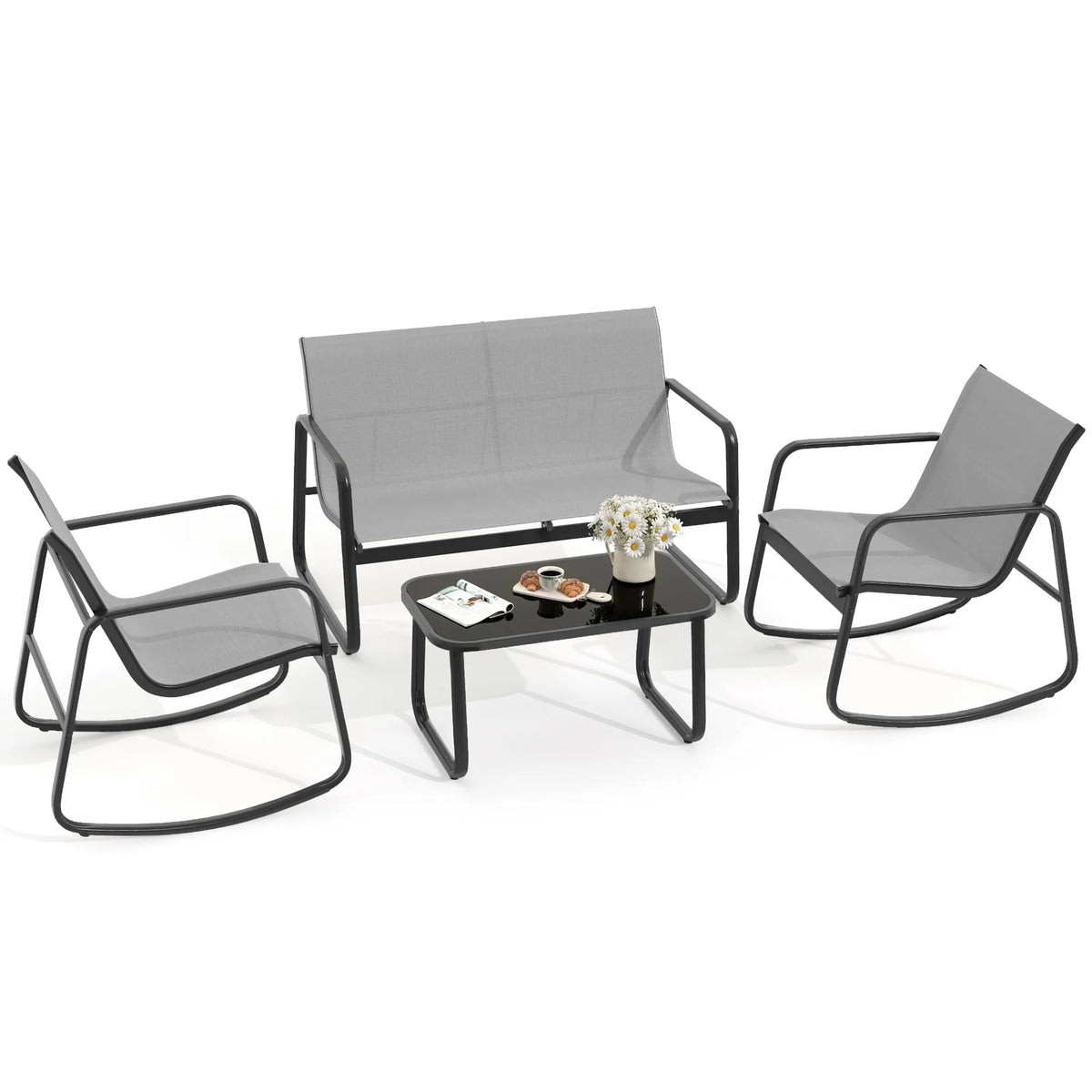 4-Piece Outdoor Patio Bistro Furniture Set K537