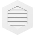 40x22 Vertical Peaked Surface Mount PVC Gable Vent P528