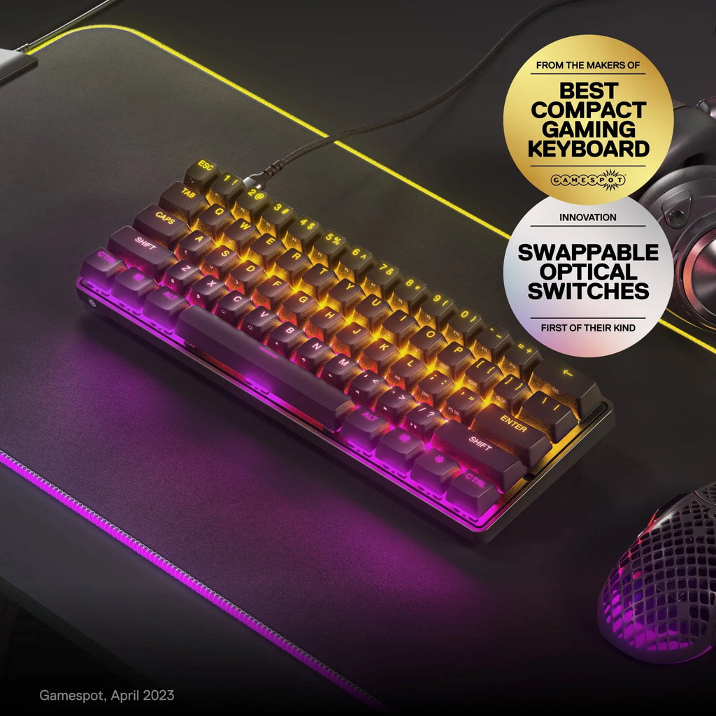 Wired 60% Gaming Keyboard with RGB Lighting - Black O70854