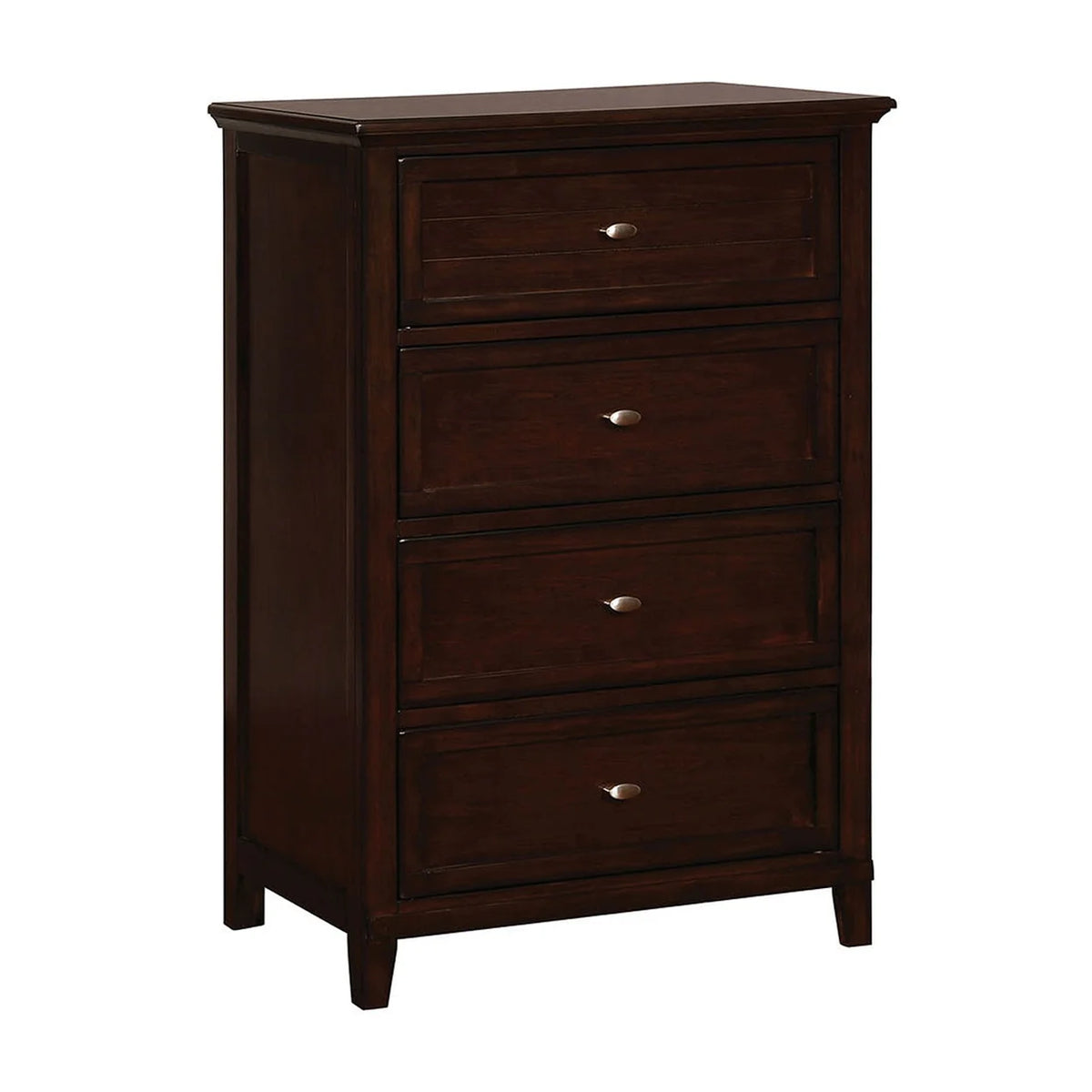 Cherry Brown 4 Drawer Wooden Chest Z64259