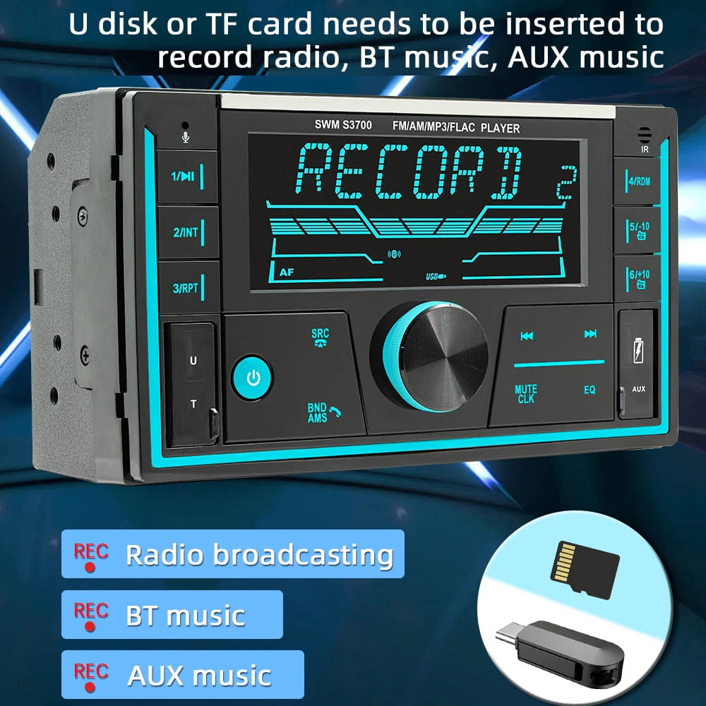 Car Radio Player Dual USB MP3 BT Car Audio F824