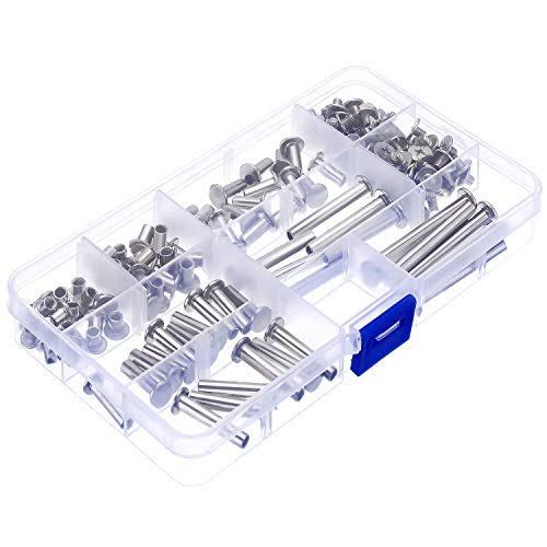 80 Set 5 Sizes Metal Round Cross Head Screw Posts M2395