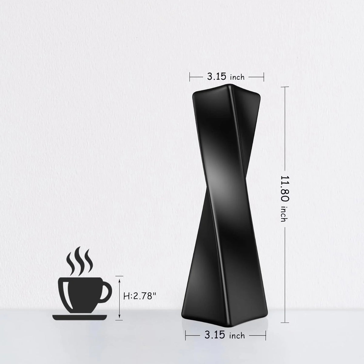 Black Ceramic Vase B86123