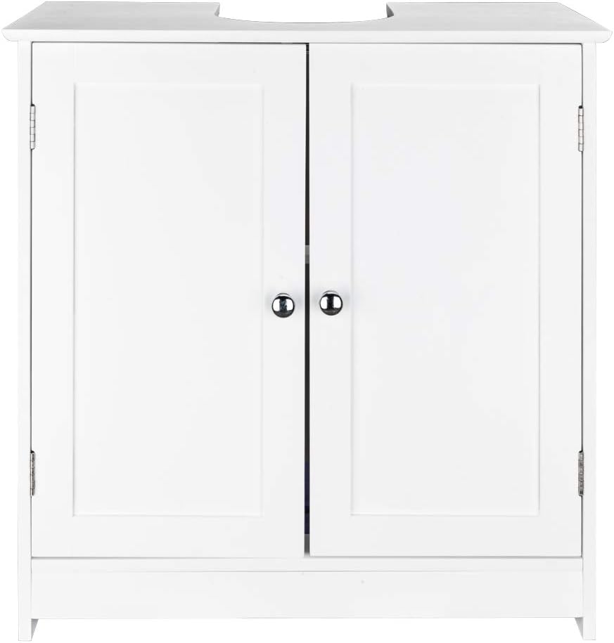 Free Standing Waterproof Wooden Bathroom Floor Cabinet with 2 Doors Q200