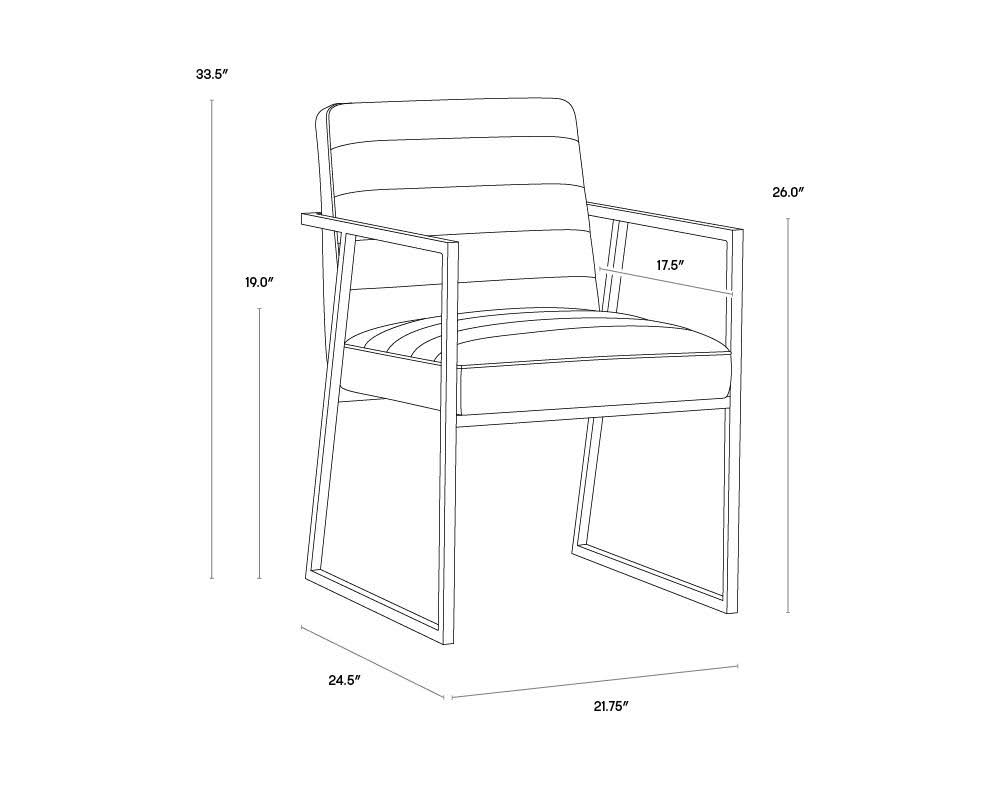 Overcast Grey Dining Armchair Y936347