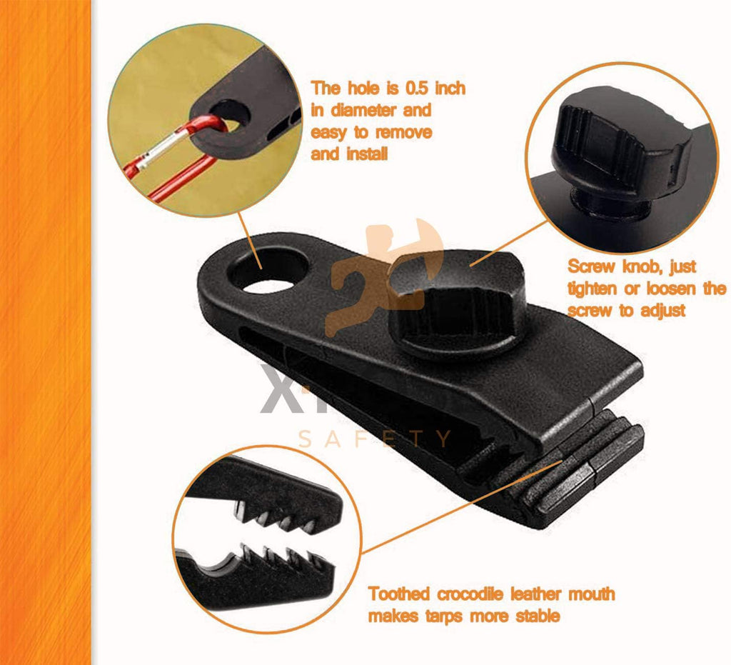 10 Pack Heavy Duty Reusable Tarp Clips Q47904