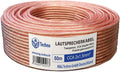 50m Speaker Cable 2x1,5mm² CCA Round Transparent Q58331