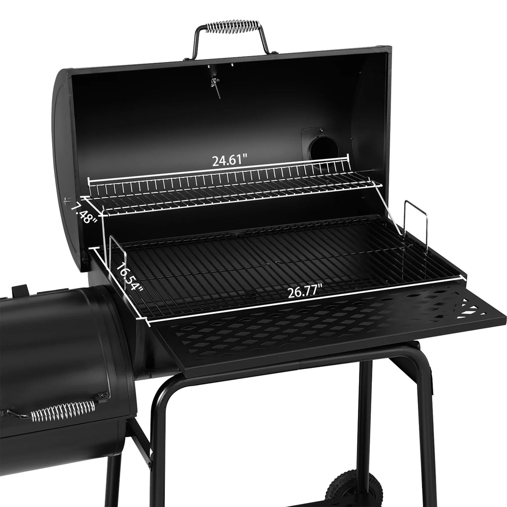Charcoal Grill with Offset Smoker F572