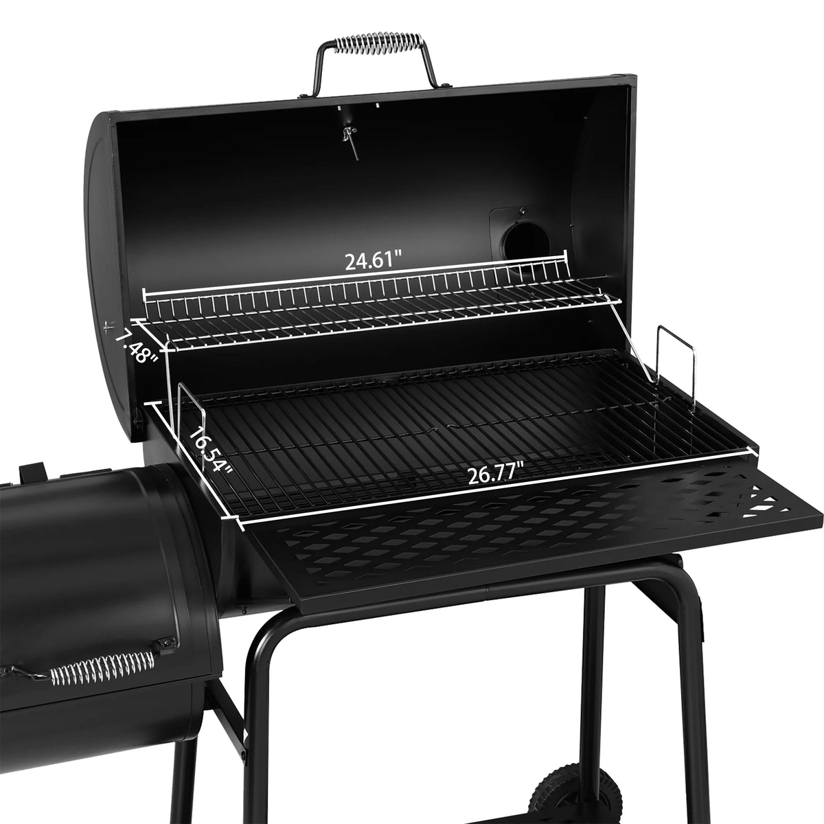 Charcoal Grill with Offset Smoker F572