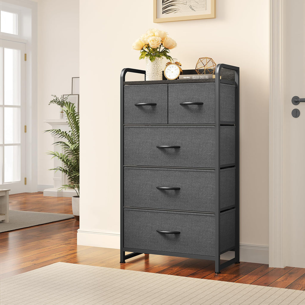 Fabric 5 Drawer Dresser V729281