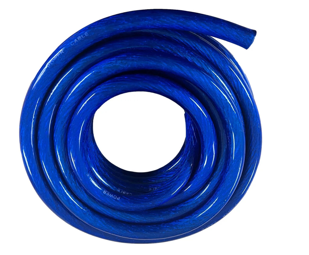 1/0 Gauge CCA Power Wire Cable 25ft Blue E4632