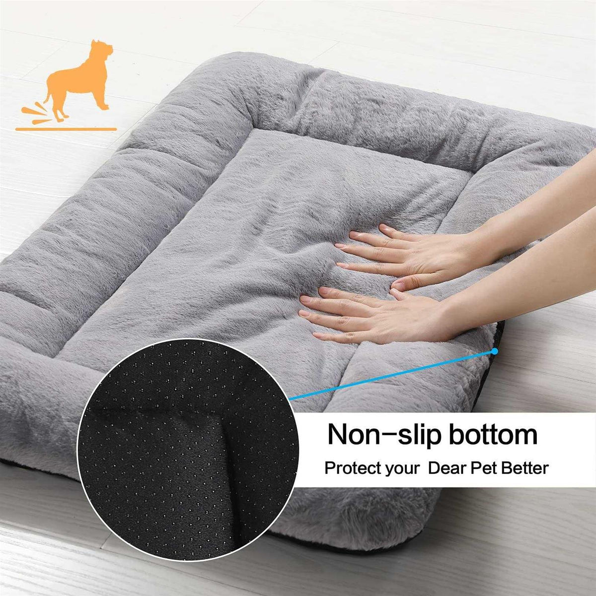 Ultra Soft Washable Anti-Slip Dog Crate Pad F616