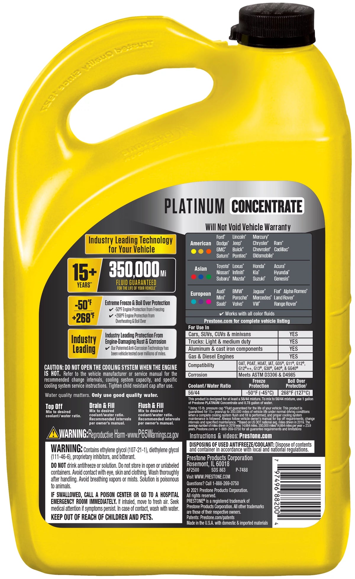 Antifreeze Coolant Concentrate 1 gal O75282