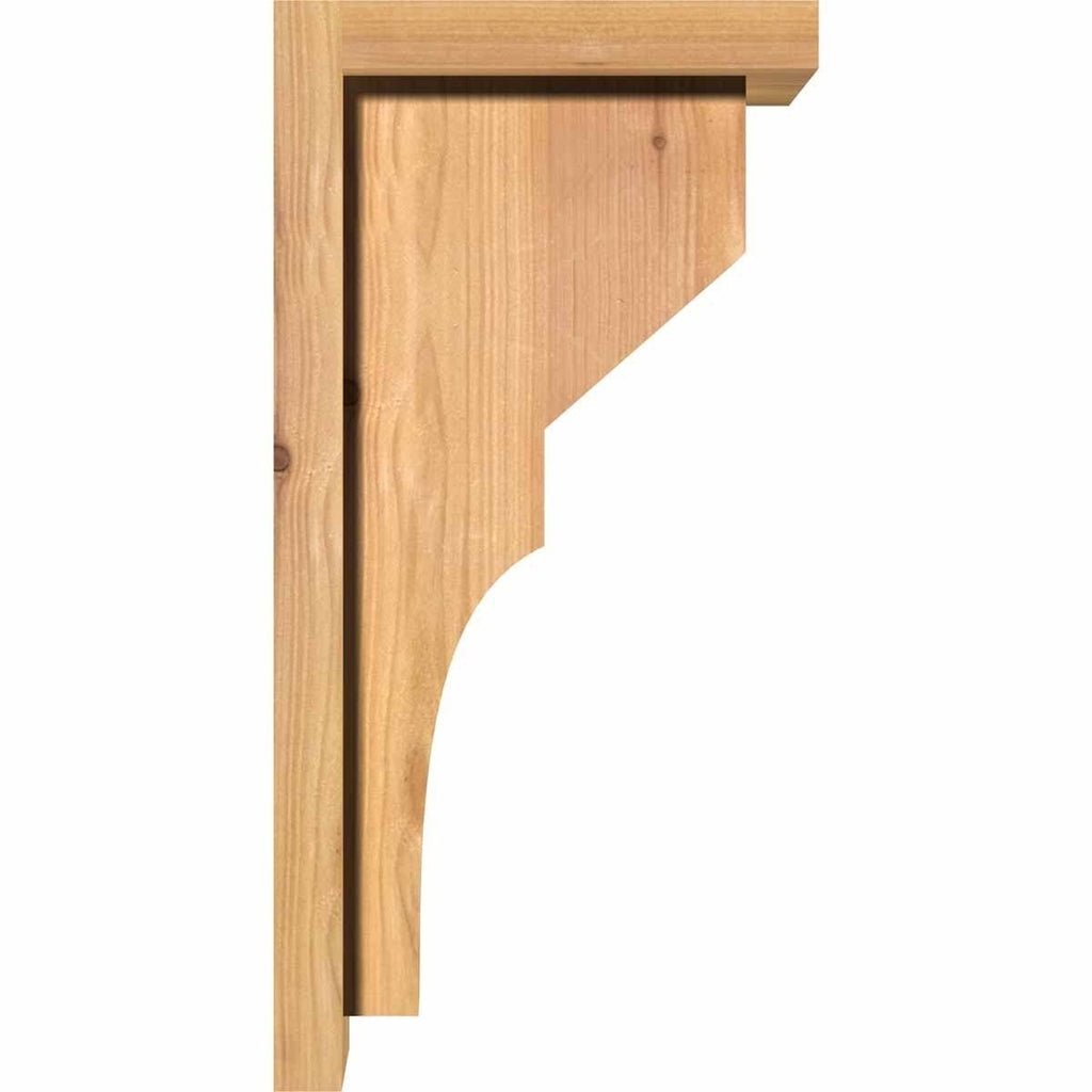 Monterey Smooth Corbel with Backplate, Western Red Cedar N8817