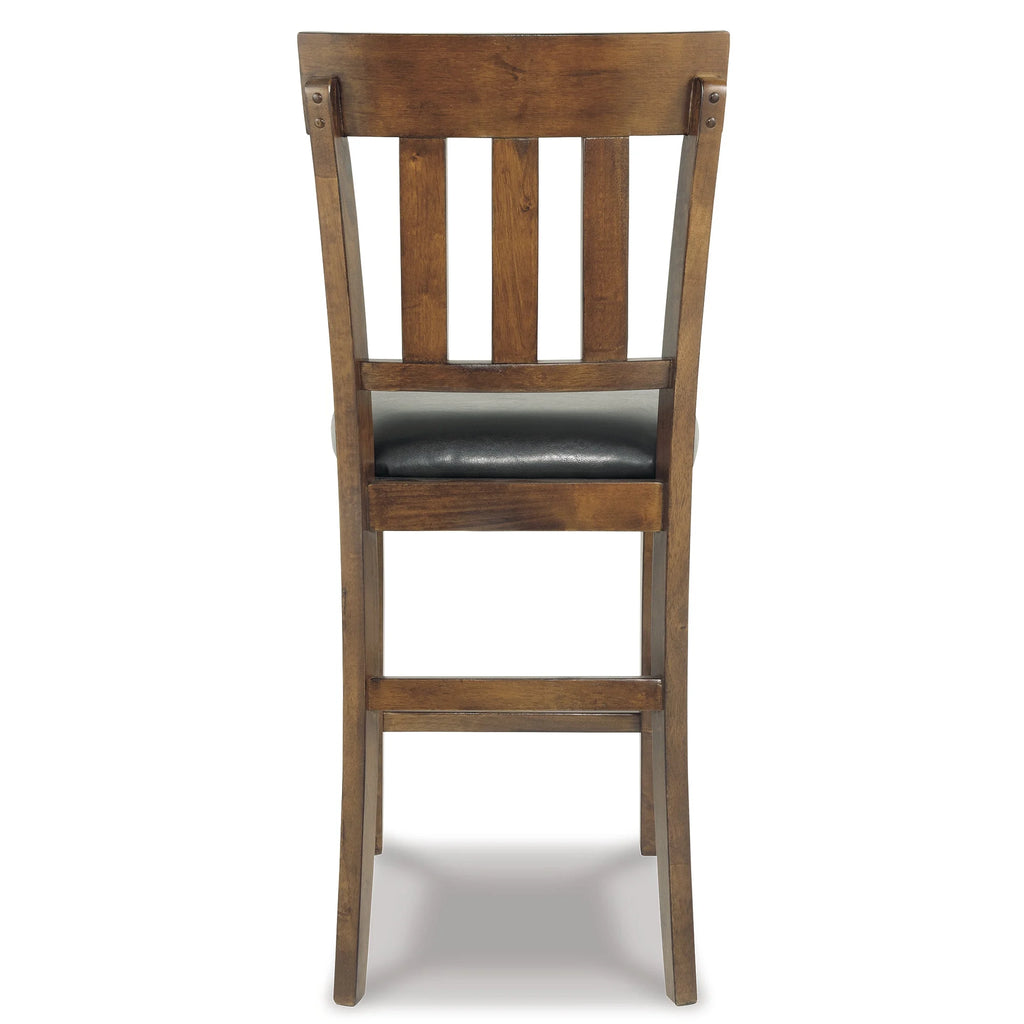 Set of 2 Counter Height Faux Leather Seat Barstool T72624