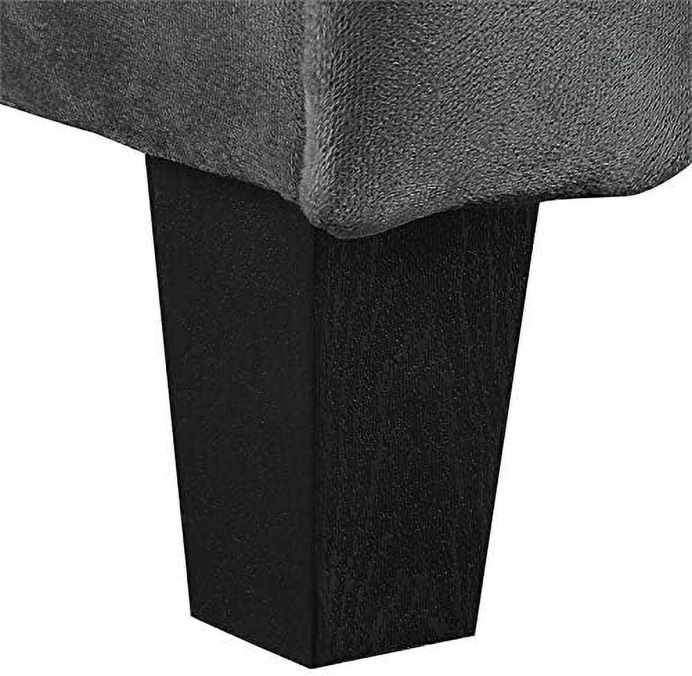Dark Gray Microfiber Accent Armchair V774728