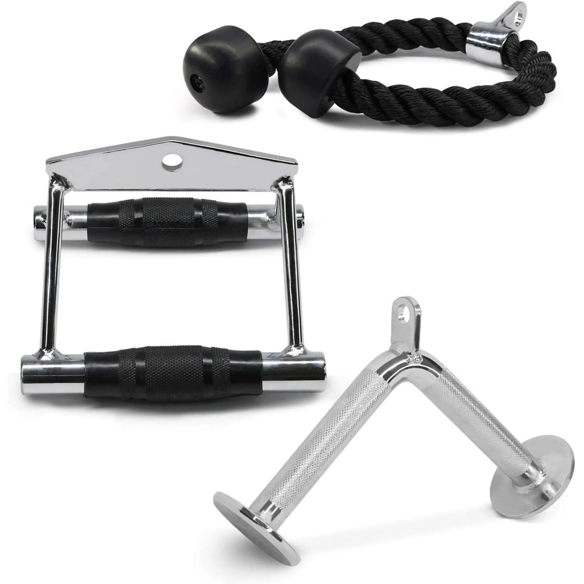 Double D Handle Tricep Rope V-shaped Bar Cable Attachment Combo O4795