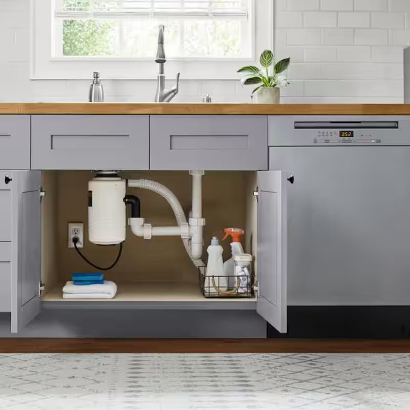 3/4 hp. Continuous Feed Garbage Disposal with Power Cord Q1104