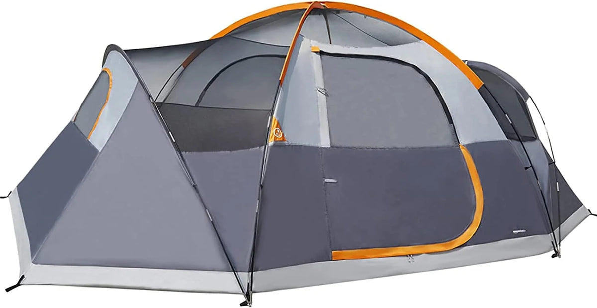 4/8 Person Dome Camping Tent with Rainfly and Carry Bag F8112