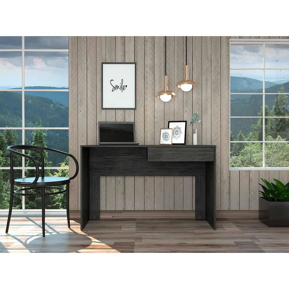 Gray Oak Computer Desk with Drawer Z856