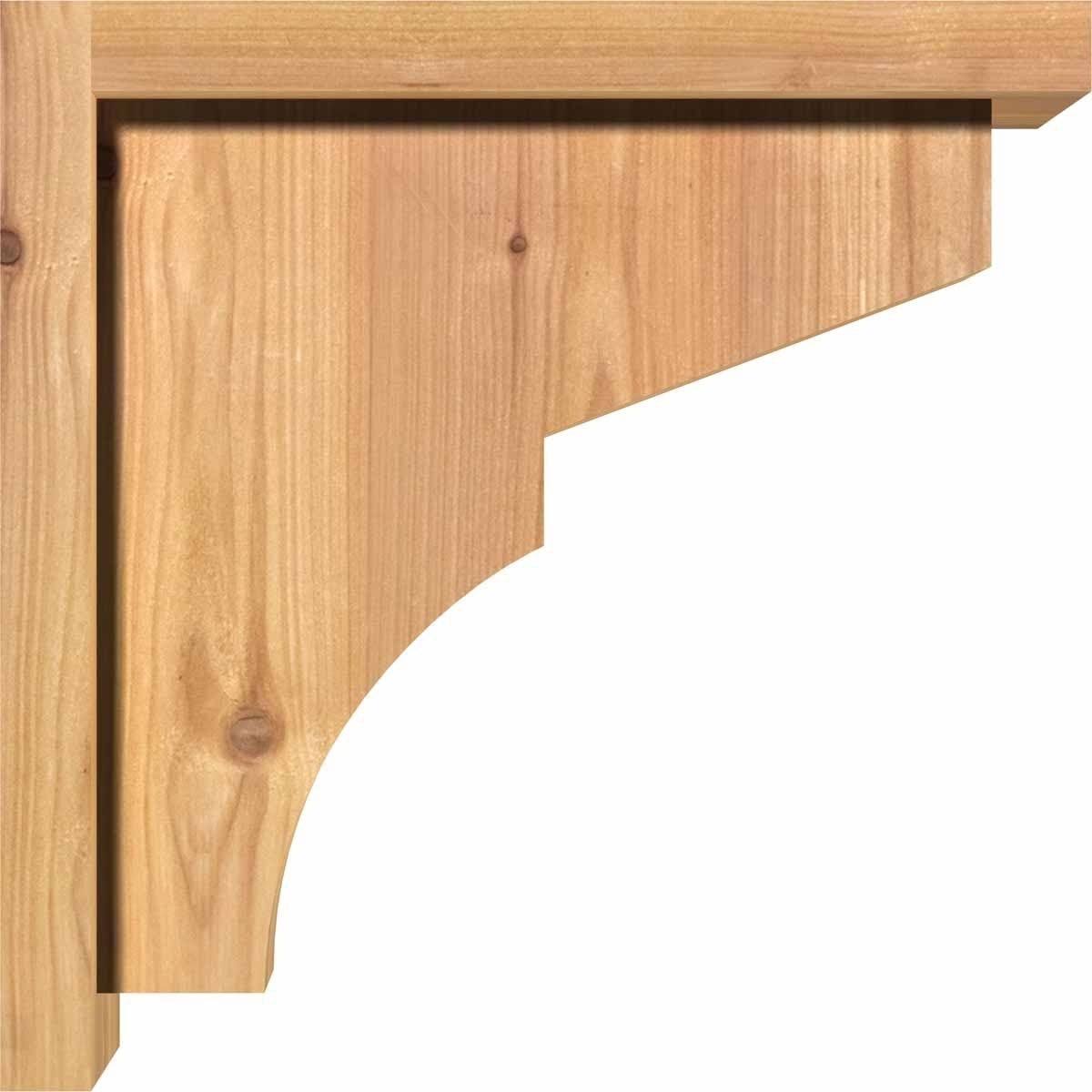 Monterey Smooth Corbel with Backplate, Western Red Cedar N8817