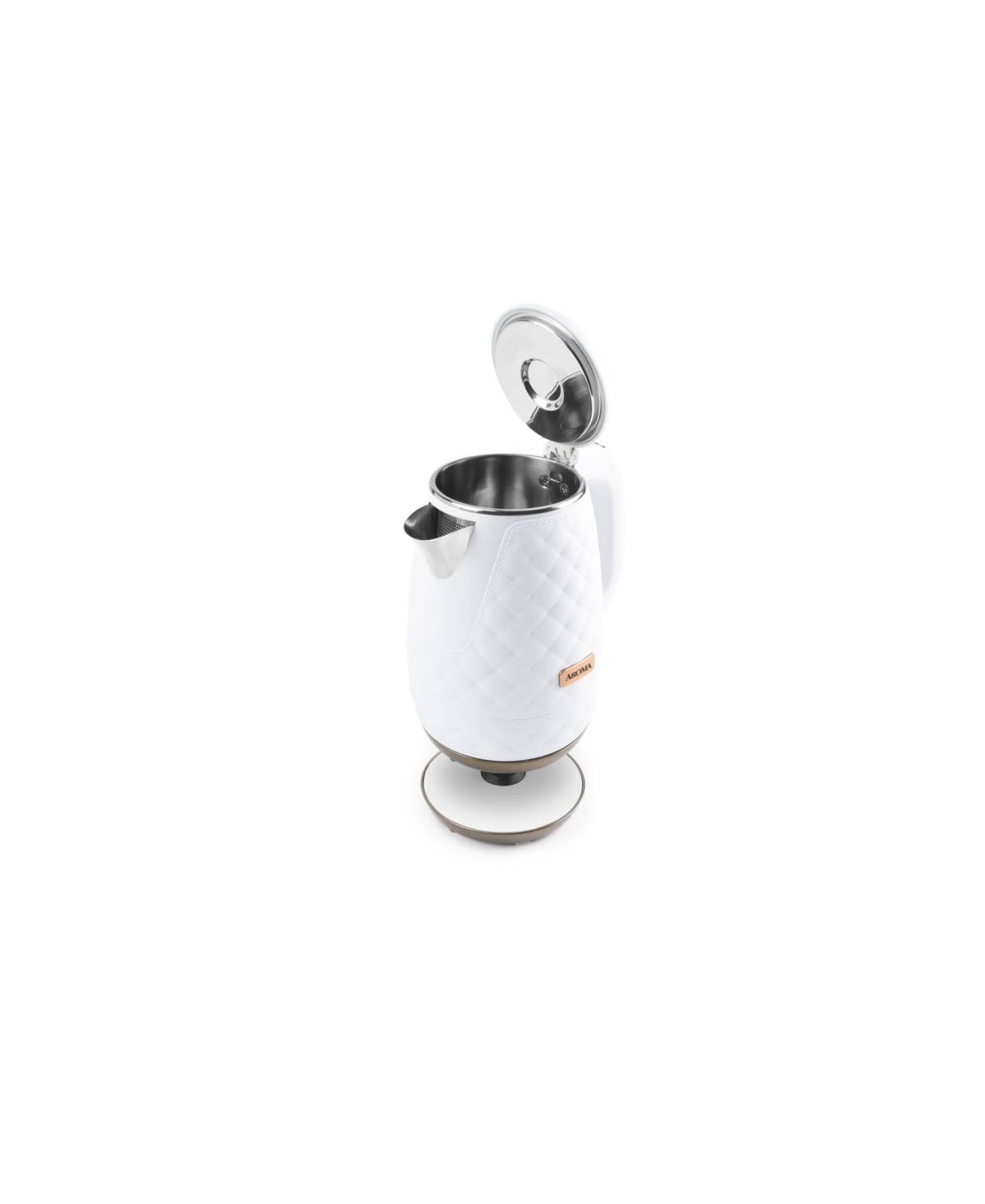 White 1.2L Stainless Steel Electric Water Kettle J498