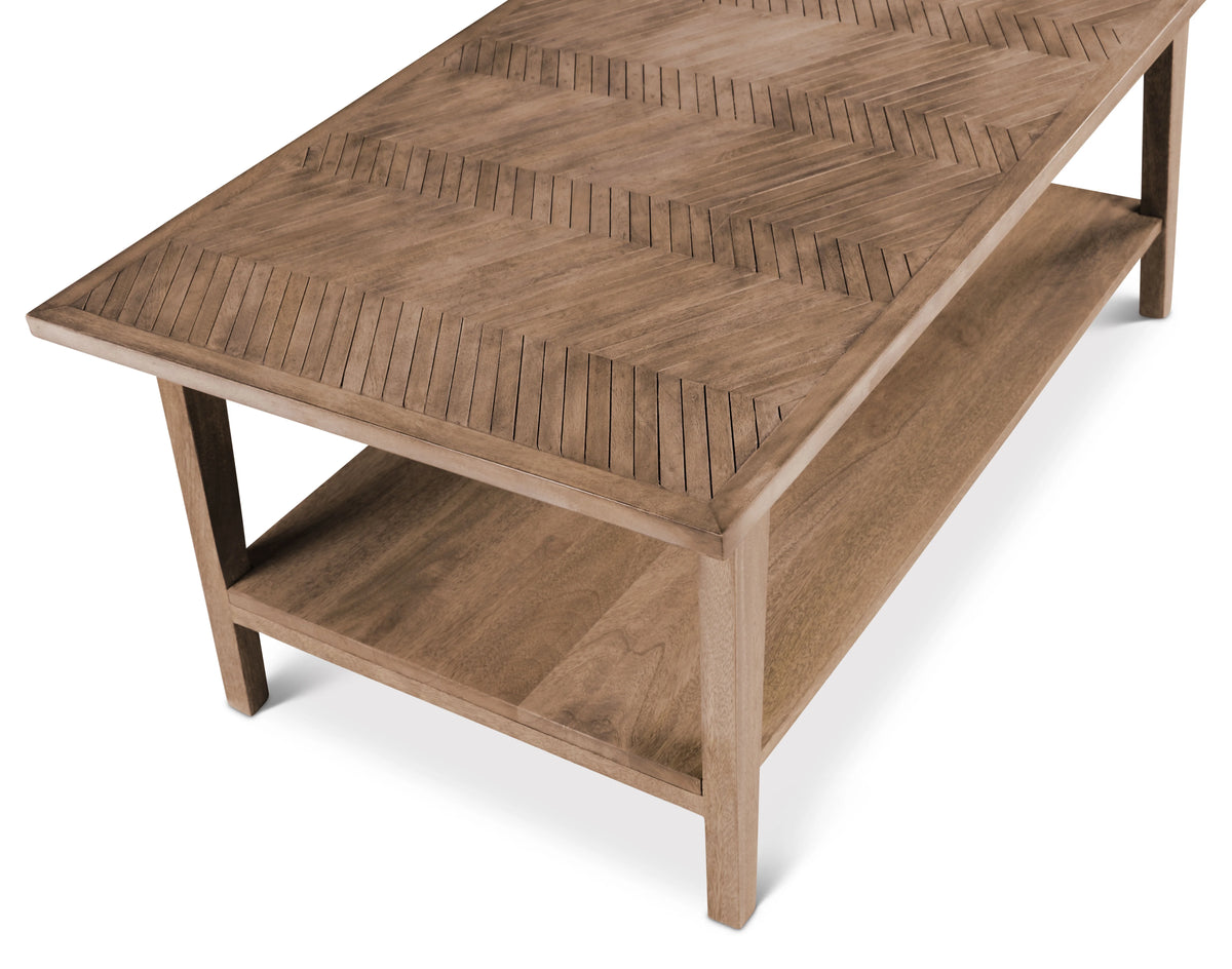 Natural Wood Rectangle Cocktail Table Z511