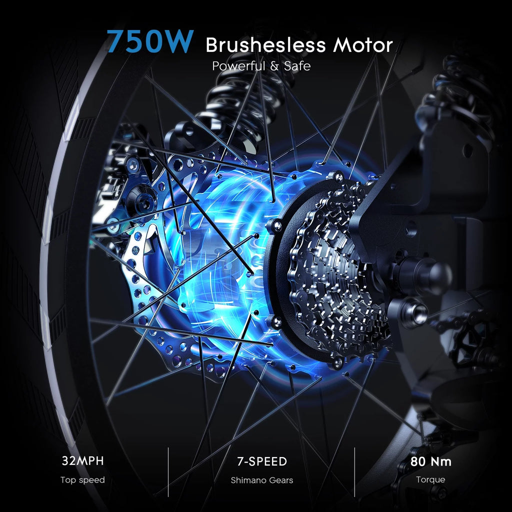 20 x 4 Fat Tire 750W Electric Bike F62174