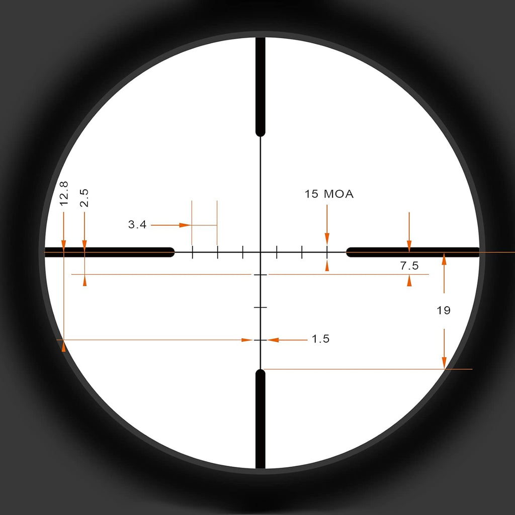 4-12x40 AO Tactical Rifle Scope with BDC Reticle K132474