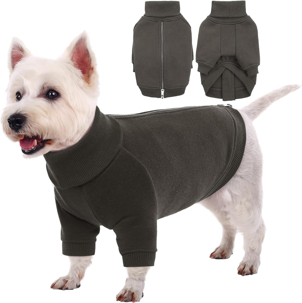 Dog Sweatshirt with Back Zipper Q18792