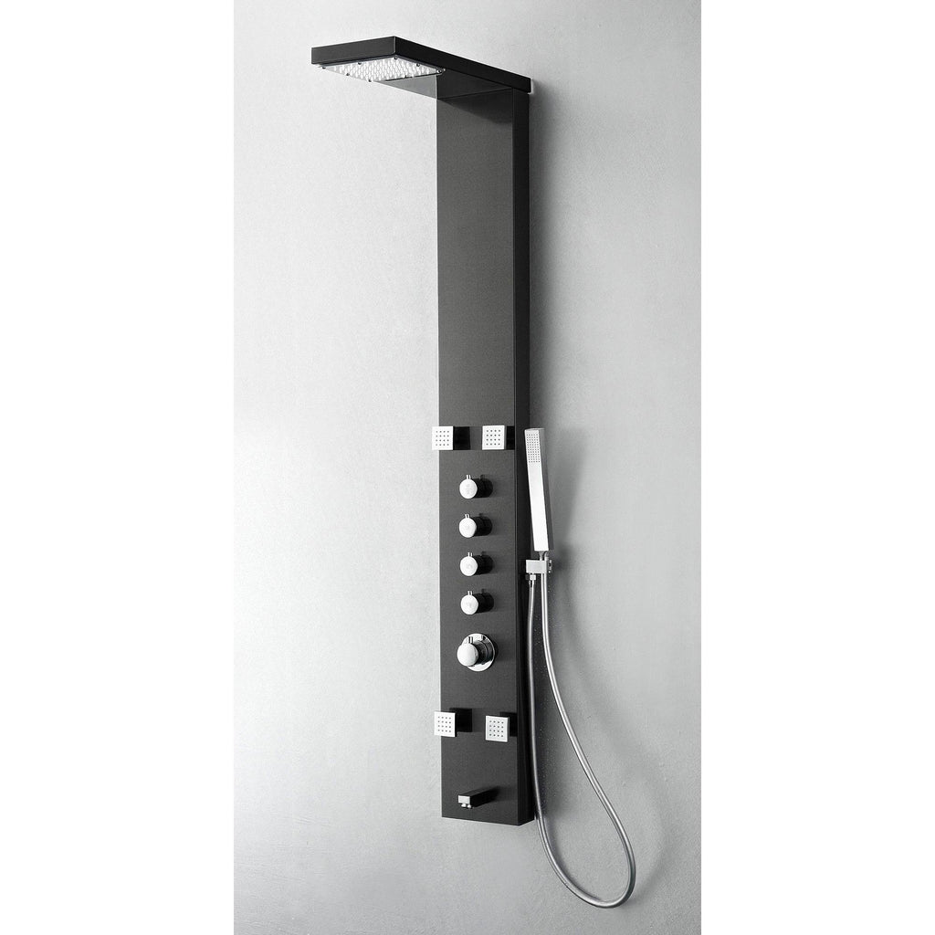 Stainless Steel Thermostatic Shower Massage Panel D9434