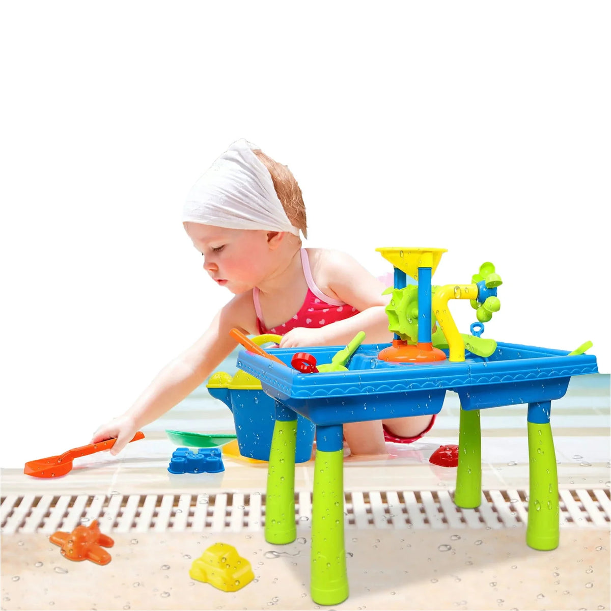 Water Tables for Toddlers Outdoor Sand Toys 38Pcs Set A173