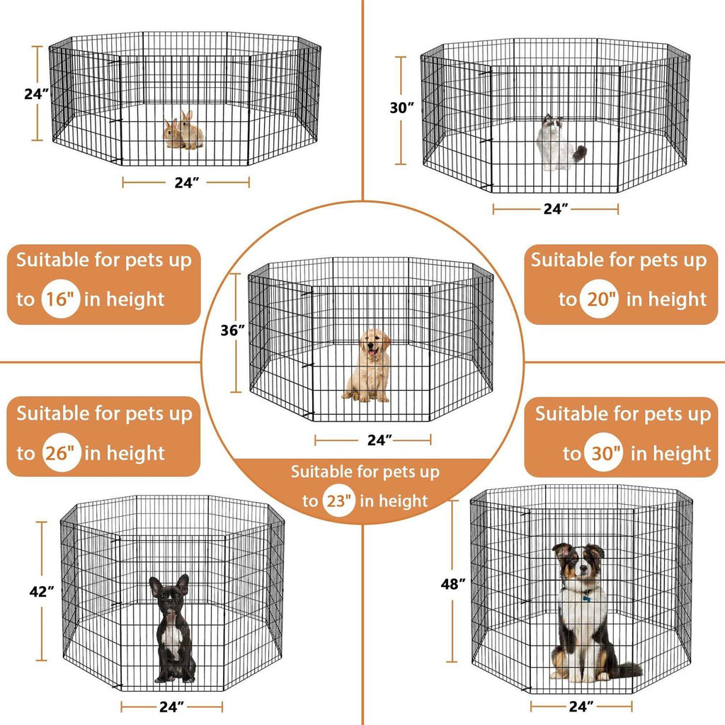 Folding 8 Panel Pet Playpen C297