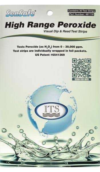 High Range Peroxide 30 Foil Packed Test Strips, 12 PK O206628