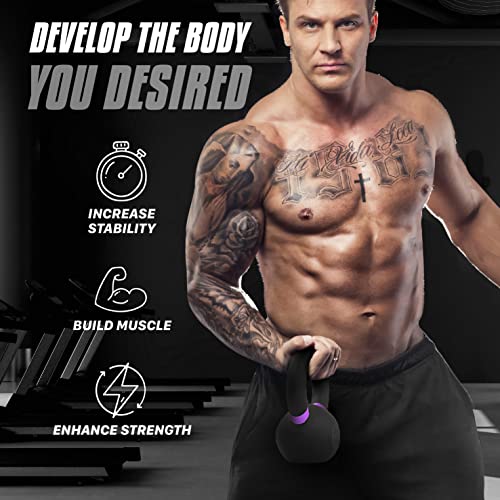 Powder Coated Cast Iron Kettlebell Weight Set D3635