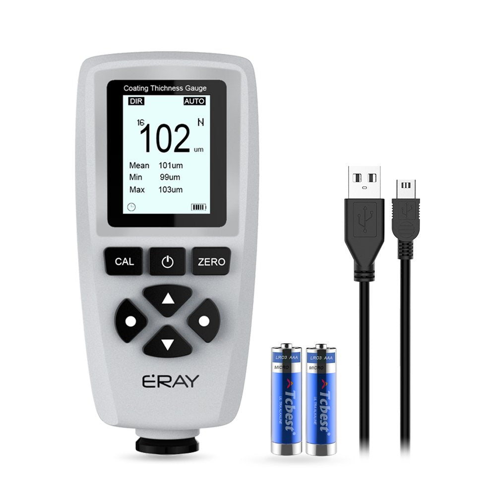 Digital Depth Mil Thickness Meter with Backlight LCD Display S628