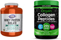 Unflavored Whey Protein Isolate Powder and Hydrolyzed Collagen Peptides Powder V112651